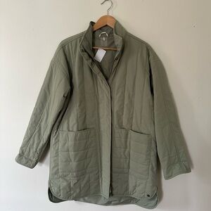 Women's Olive Quilted Jacket